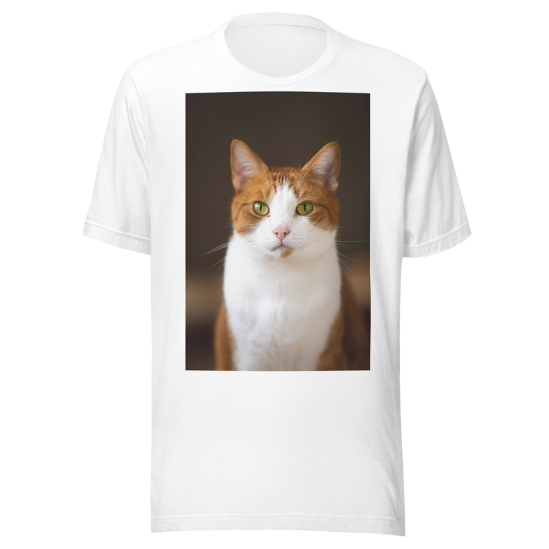 T-shirt blanc avec portrait d'animal Muzzly
