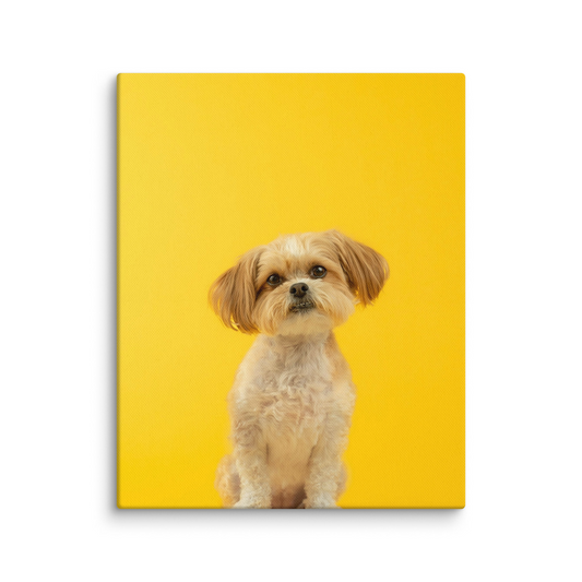 Portrait d'animal imprimé sur toile encadrée Muzzly
